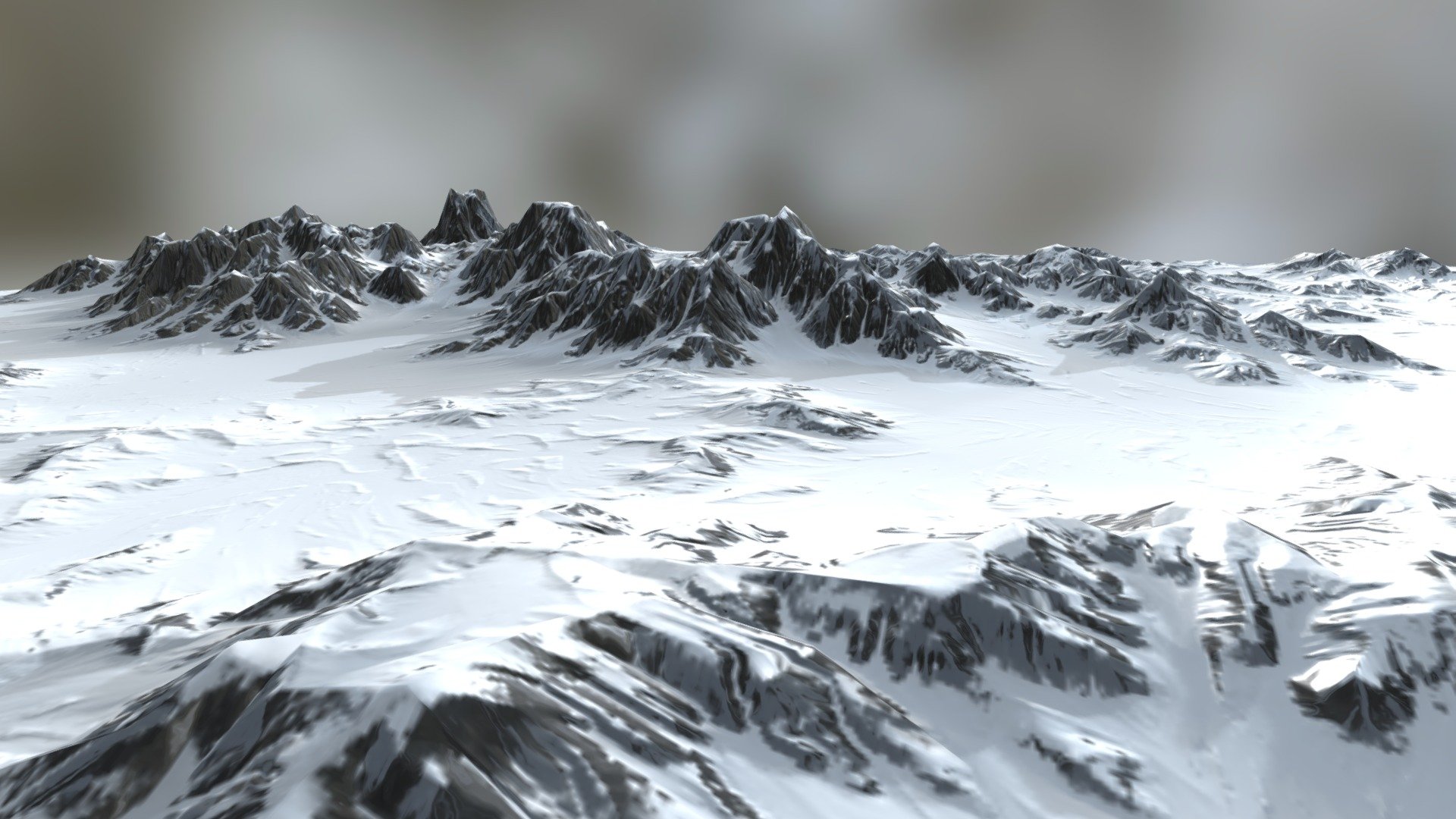Generated alpine terrain.
