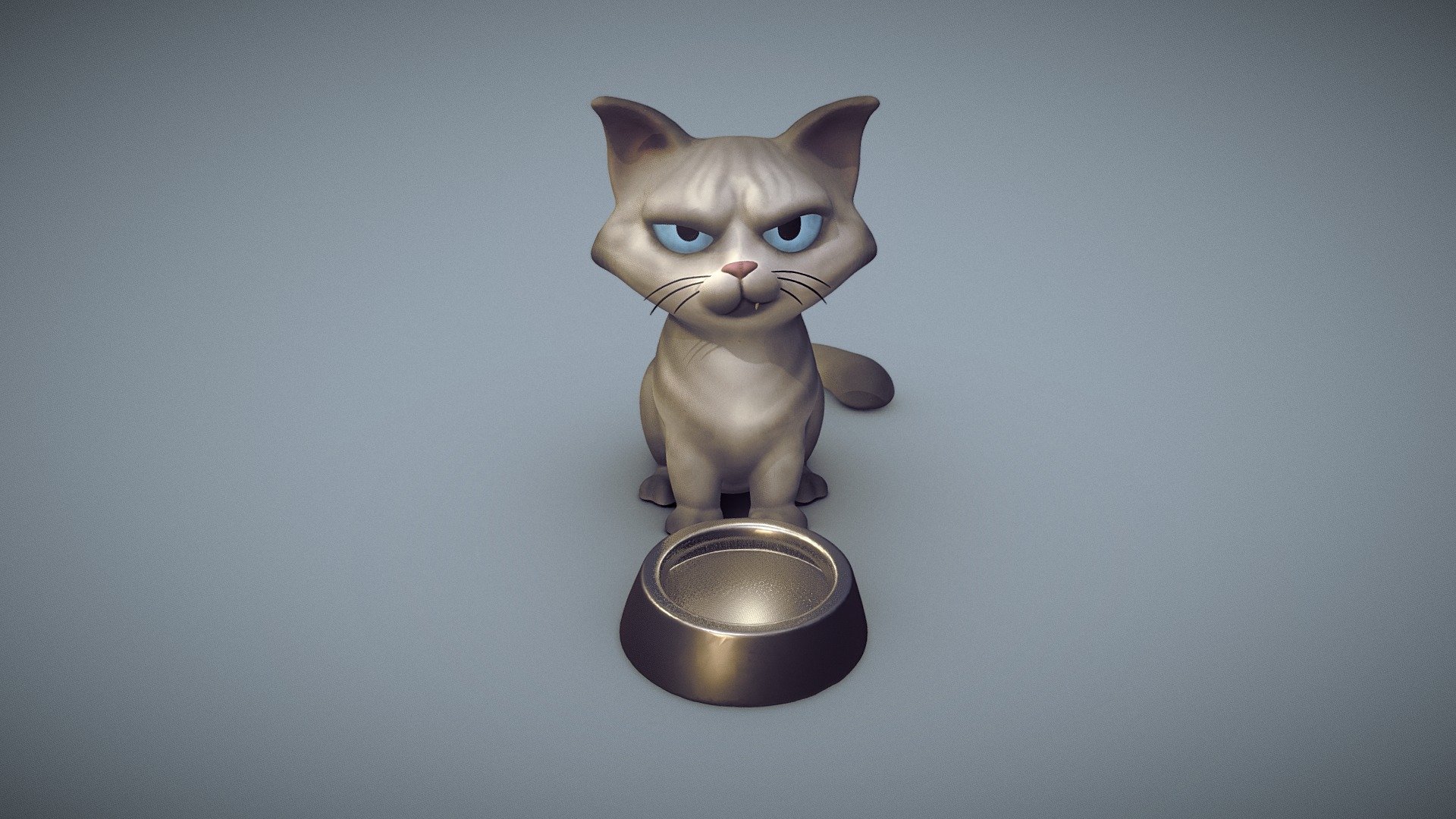 Sculpted in virtual reality using Oculus Medium. Theme: Empty