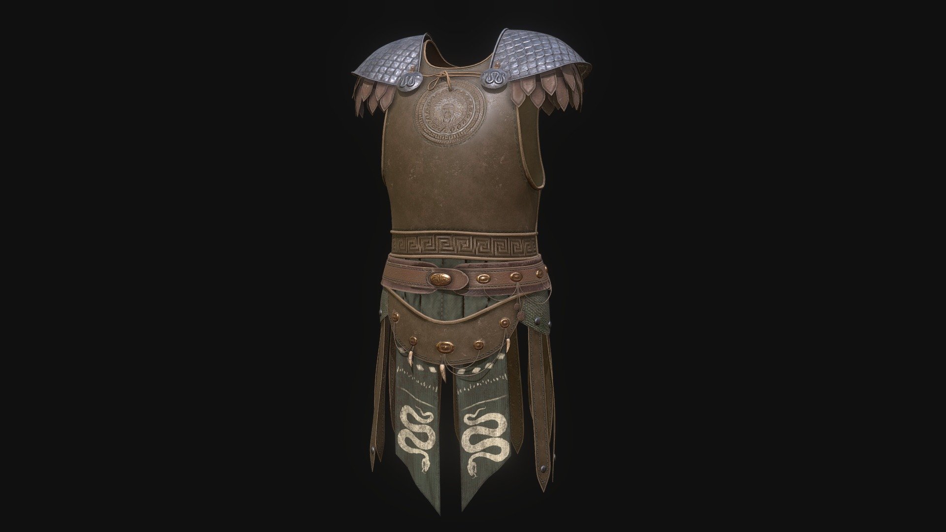 

Ancient Greek Leather Serpent Armor. 

Textures in 2k.

Modeled in Blender, textured in Substance. 

Visit my Artstation for more renders

Like, subscribe and stay tuned!
