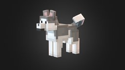 Husky - Custom Minecraft Model dog, mob, fur, canine, furry, husky, mojang, pixel-art, minecraft-animation, blockbench, minecraft-models, pixelart3d, minecraft_model, minecraft, lowpoly, creature, animal, minecraftmob, minecraft-mob, huskydog, minecraftanimal, noai, minecraft-husky