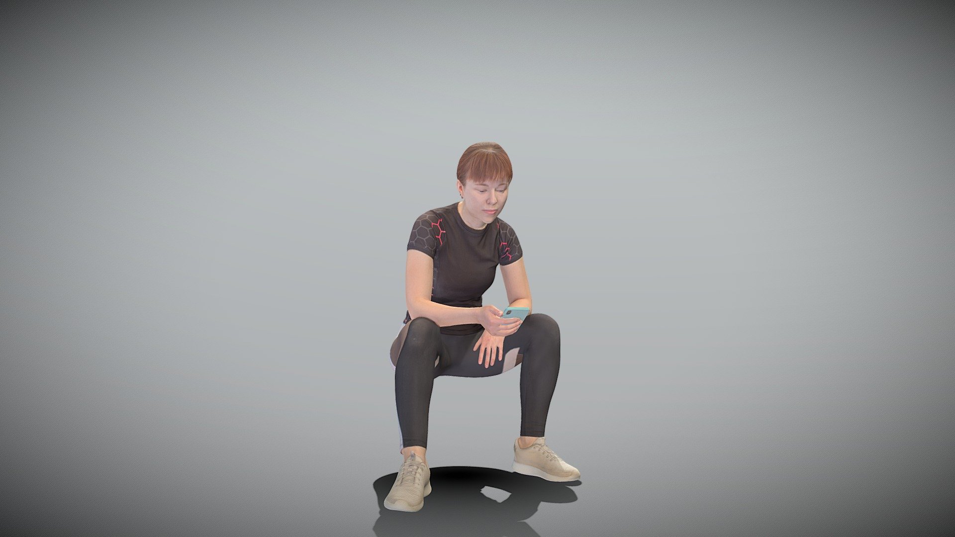 This is a true human size and detailed model of a sporty beautiful woman of Caucasian appearance dressed in sportswear. The model is captured in casual pose to be perfectly matching various architectural and product visualizations, as a background or mid-sized character on a sports ground, gym, locker room, beach, park, VR/AR content, etc.

Technical specifications:




digital double 3d scan model

150k &amp; 30k triangles | double triangulated

high-poly model (.ztl tool with 5 subdivisions) clean and retopologized automatically via ZRemesher

sufficiently clean

PBR textures 8K resolution: Diffuse, Normal, Specular maps

non-overlapping UV map

no extra plugins are required for this model

Download package includes a Cinema 4D project file with Redshift shader, OBJ, FBX, STL files, which are applicable for 3ds Max, Maya, Unreal Engine, Unity, Blender, etc. All the textures you will find in the “Tex” folder, included into the main archive.

3D EVERYTHING

Stand with Ukraine!