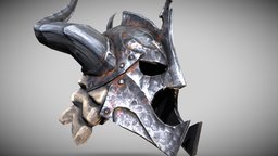 Skyrim - The Dragonbone Helm armor, 3dart, medival, oblivion, bethesda, skyrim, characterart, tesv, tesvskyrim, character, 3dsmax, gameart, helmet, fantasy, dragon, fallout