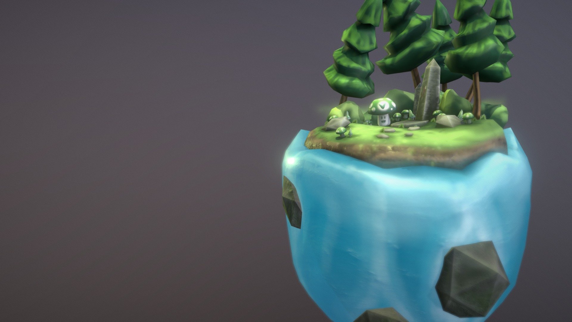 

Forest and Trees Fantasy Diorama with stylized hand-painted textures.
Comes with rocks, water, trees, mushrooms, magic stone pillar, bushes, and a transparent fog plane texture.

CONTACT for other model formats if neccesary.