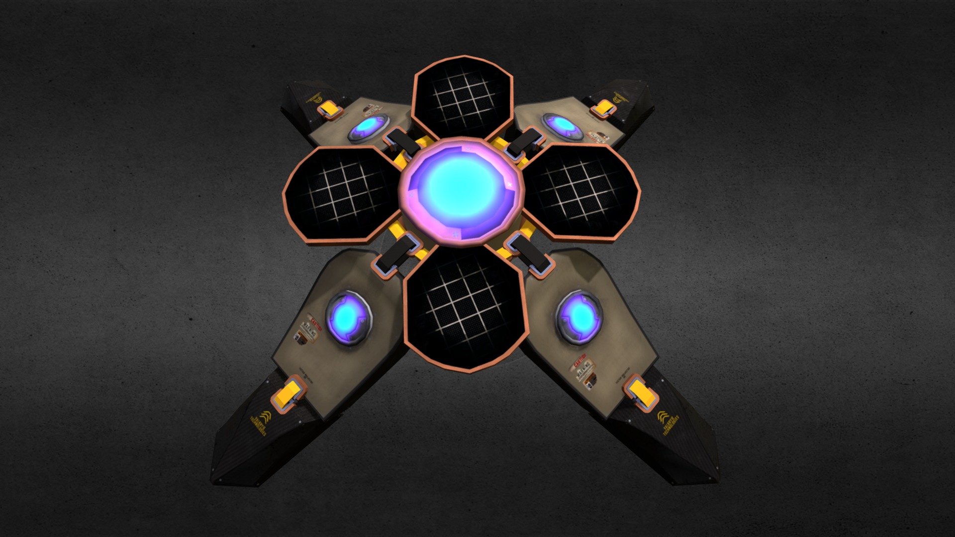 A hologram base asset for a near futuristic zoo for a friend's project.