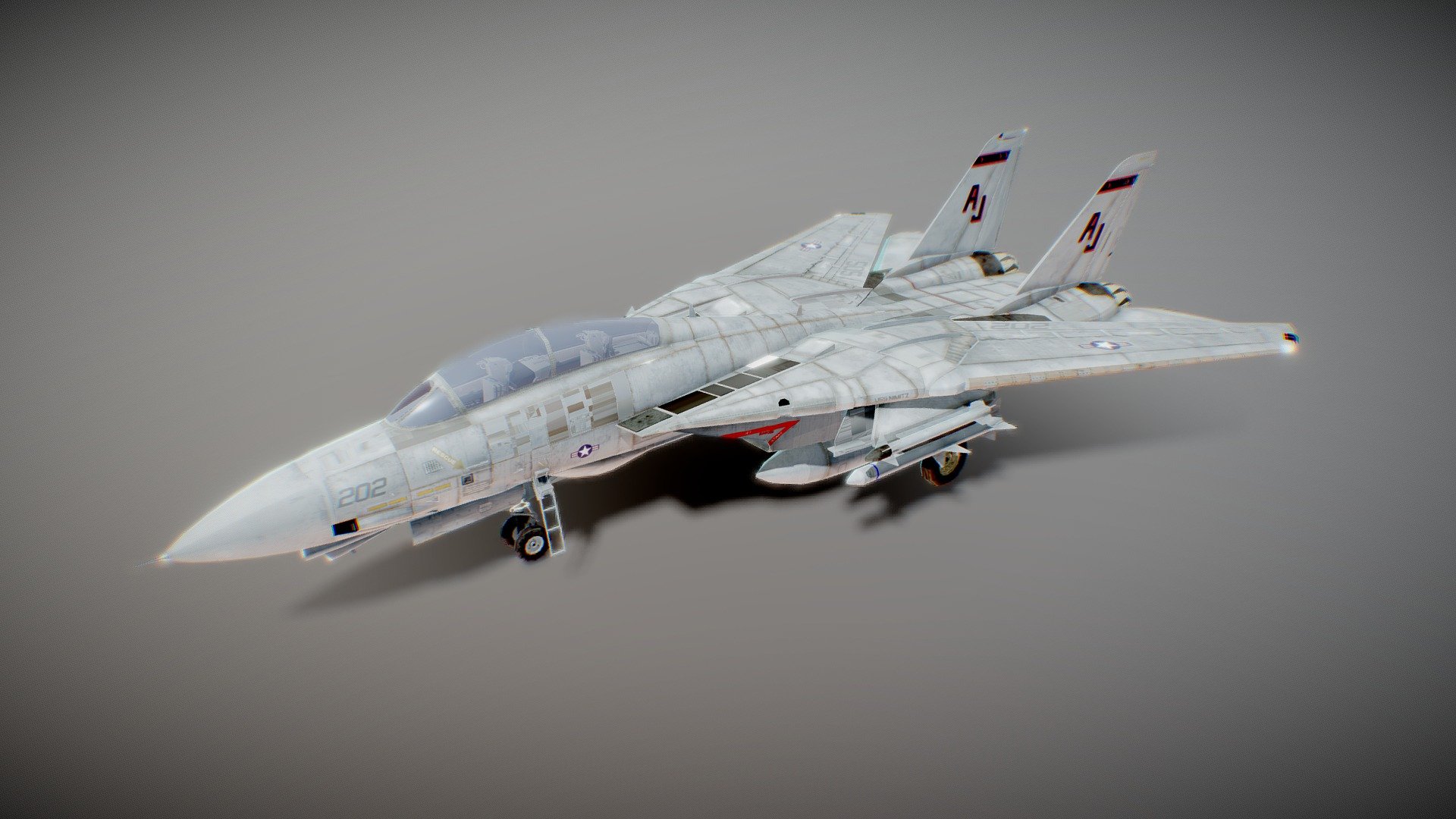 The F-14 Tomcat is a supersonic, twin-engine, two-seat, variable-sweep wing aircraft. The F-14 was the United States Navy’s primary maritime air superiority fighter, fleet defense interceptor and tactical reconnaissance platform from 1974 to 2006.

The F 14 first deployed in 1974 with the U.S. Navy aboard USS Enterprise, replacing the F-4 Phantom II and was retired from the active U.S. Navy fleet on 22 September 2006, having been replaced by the F/A-18E/F Super Hornet.

Product Features:




Includes “group” information, which your software should interpret as separate parts and allow you to move the wing flaps, tailfins, landing gear, and canopy.

Includes basic cockpit interior, which can be seen though the windows.

Hyper detailed photorealistic textured model.

Fully textured with texture maps shown on the model

You'll get .obj .fbx .max .c4D maya files

Contact me at ammadstudio153@gmail.com to get the model.