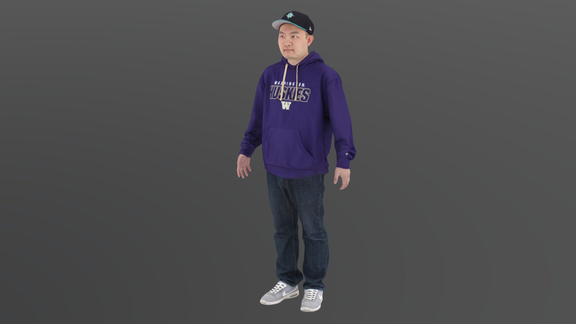 Full body scan using photogrammetry. Cleaned up for project.