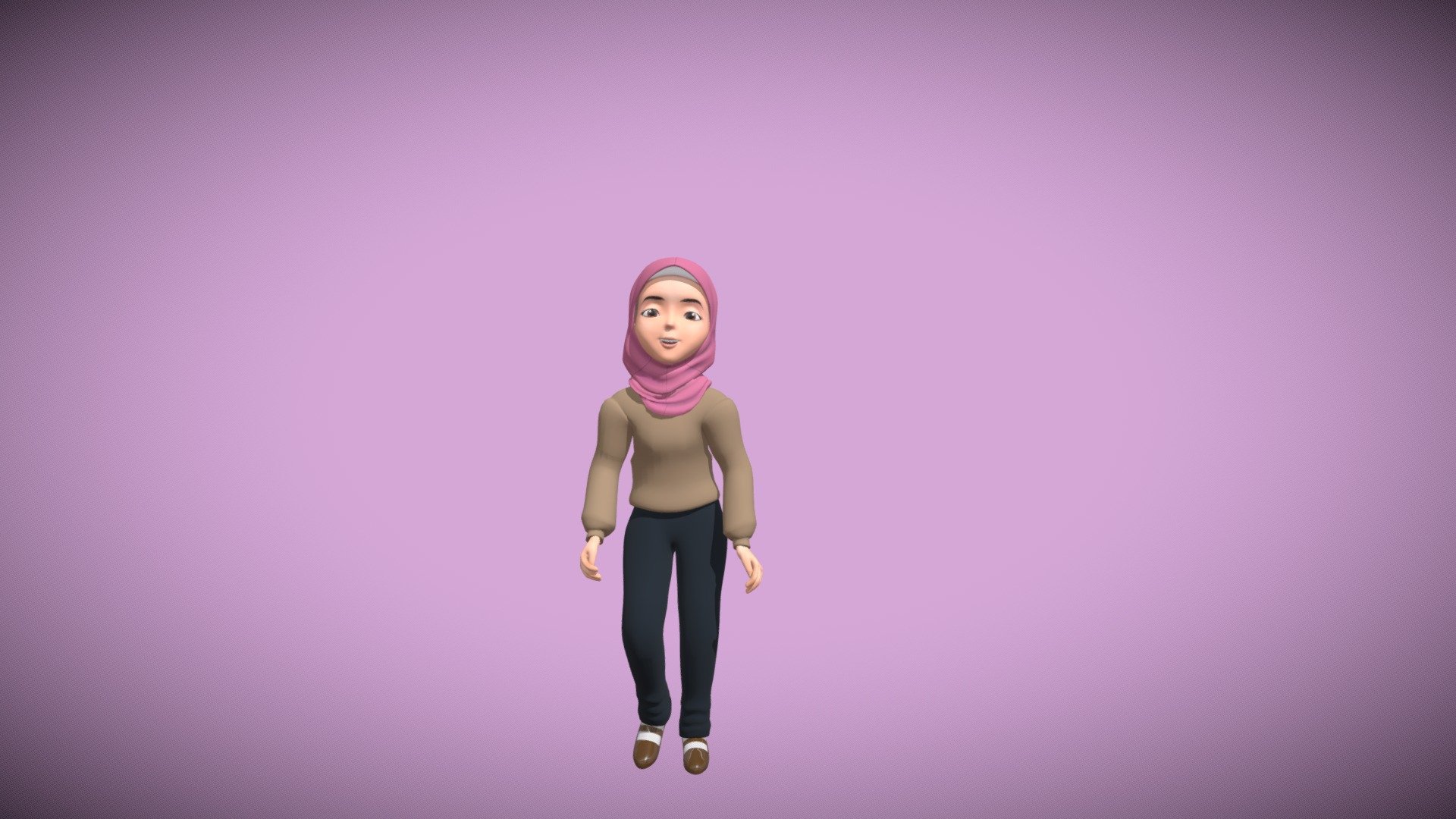 Buy the model on fab

3d Model of a muslim women made in blender . This model is rigged and animated and ready to use. It’s compatible with mixamo so you can download more animation for it. feel free to email me and ask me any thing “mostafaebrahiem1998@gmail.com” Enjoy.