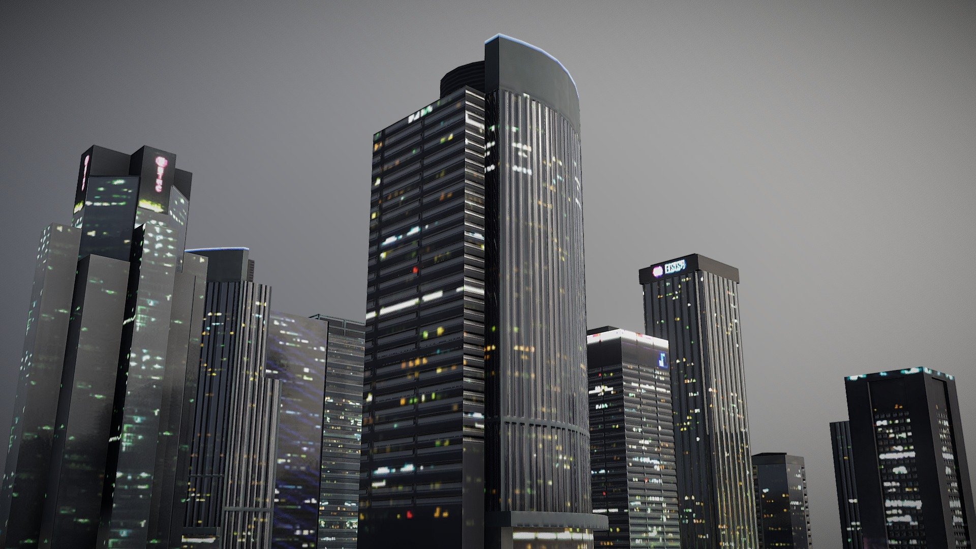 A night city building pack. Contains 12 buildings with unique shapes and sizes! These buildings are suitable for background scenery.

Formats:

.obj .blend .fbx

Enjoy and have a nice day :]