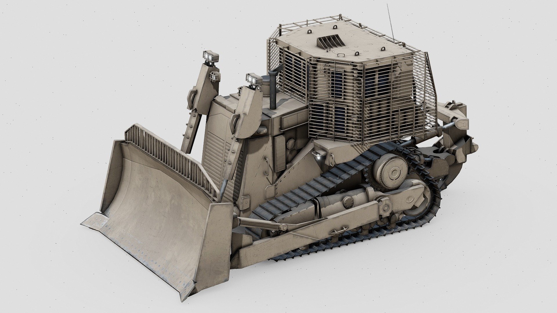 For purchase email me at: spatialneglect.wish434@passinbox.com
The armored bulldozer is a basic tool of combat engineering. These combat engineering vehicles combine the earth moving capabilities of the bulldozer with armor which protects the vehicle and its operator in or near combat. Most are civilian bulldozers modified by addition of vehicle armor/military equipment, but some are tanks stripped of armament and fitted with a dozer blade. Some tanks (called tankdozers) have bulldozer blades while retaining their armament, but this does not make them armored bulldozers as such, because combat remains the primary role — earth moving is a secondary task.