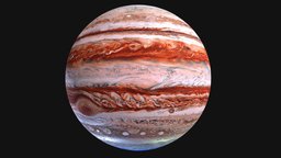 Jupiter - Gas Giant jupiter, planet, star, cosmos, blender, space, spaceship