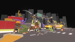 Zombie Apocalypse Kit [Free] rifle, couch, camaro, cars, trucks, animals, traffic, german, shepherd, enemies, zombies, pug, dogs, knife, character, weapons, city, shotgun, animated, street, container, smg, guns