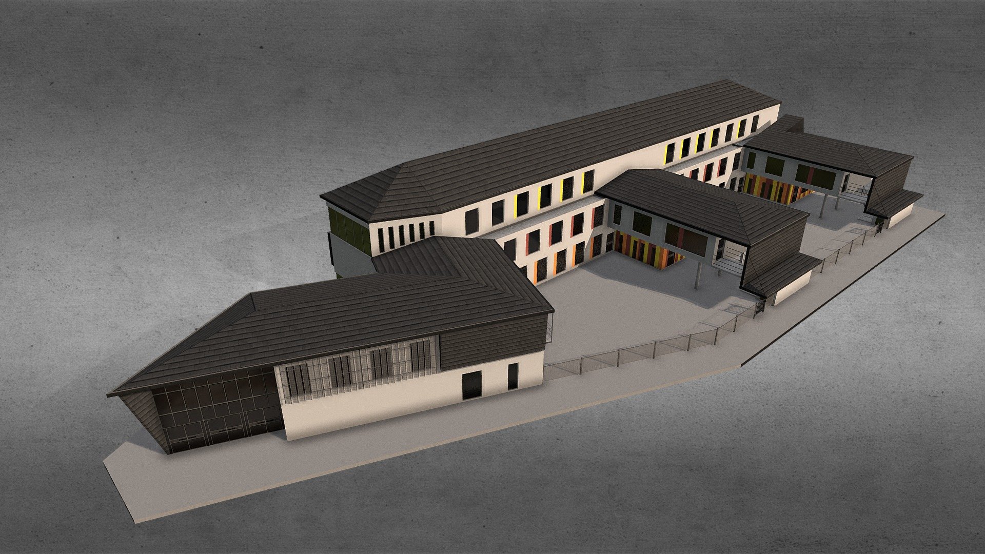 High School Building

Created and adapted for the game &ldquo;Cities Skylines