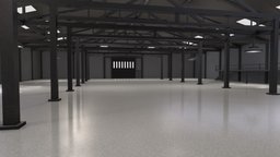 Large Empty Warehouse or Showroom storage, abandoned, empty, warehouse, huge, clean, gallery, large, showroom, metaverse, shiney, art, building, interior, car-showroom, warehouse-building, jimbogies, metalic-showroom