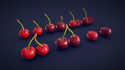 Stylized Cherry - Low Poly food, fruit, toon, cute, garden, half, cherry, prop, unreal, cartoony, pack, market, cut, supermarket, stylised, fruits, cooking, gardens, foods, unrealengine, grocery, groceries, gardening, feast, fruity, emoji, metaverse, cherries, gardenhouse, fruitbowl, kirsche, food-and-drink, fruit-basket, cartoon, asset, pbr, lowpoly, stylized, fantasy, fruitstand, noai, cherry-tree