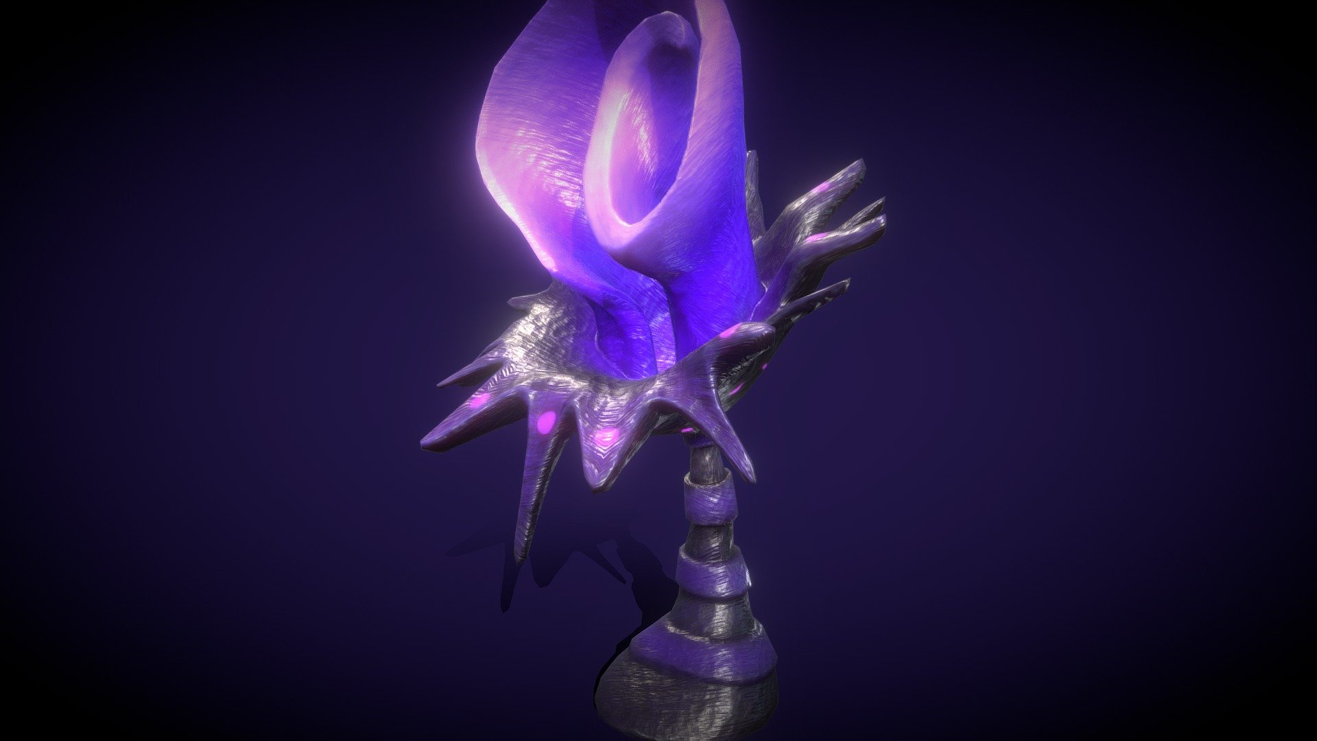 Alien Tree Plant. Created in zBrush and Substance Painter as a low poly game asset.