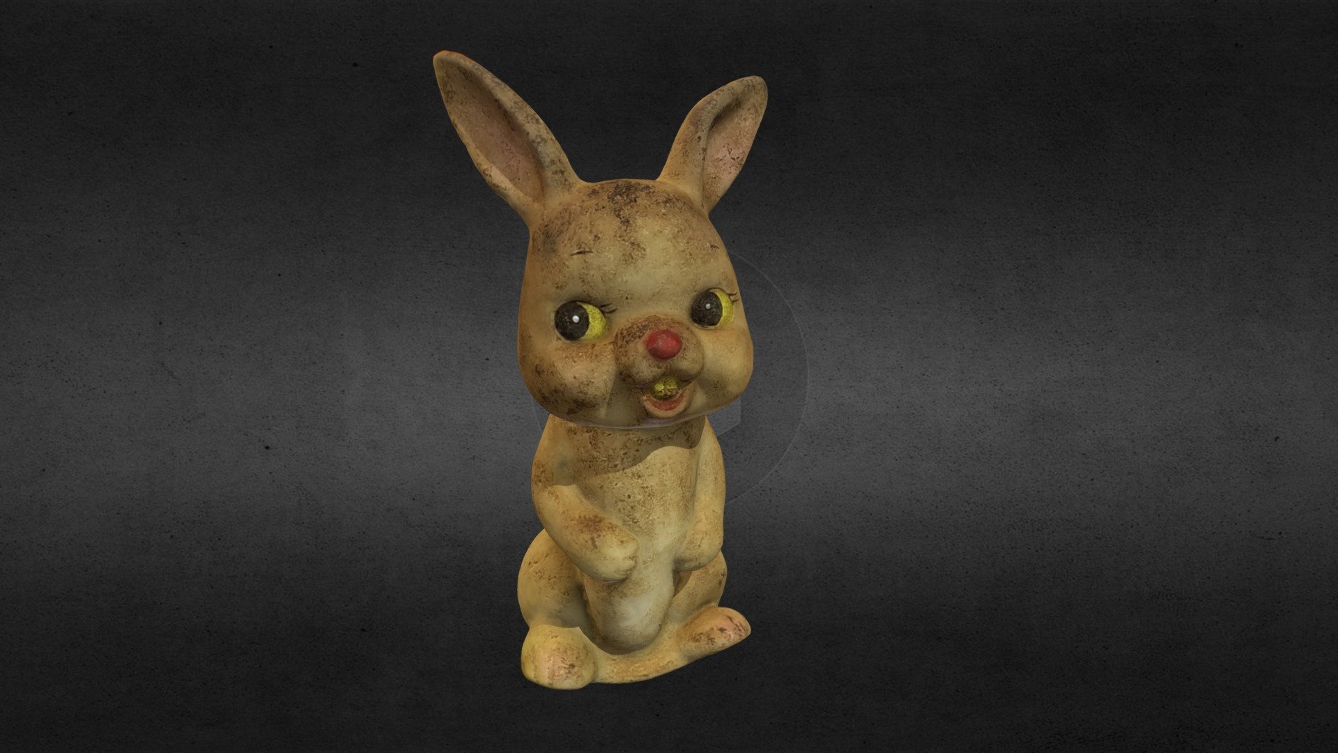 Old USSR Soviet Rubber Toy Rabbit Bunny Scan High Poly 

Including OBJ formats and textures (8192x8192) TIF Albedo, Normal, Occlusion

Polygons: 100908 Triangles: 10908 Vertices: 50456
