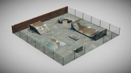 Skatepark blend, scene, modern, skateboard, skate, skateboarding, prop, urban, unreal, skatepark, ready, vr, enviro, fbx, background, unity, architecture, low-poly, game, blender, pbr, lowpoly, scan, city, street, sport, environment, noai