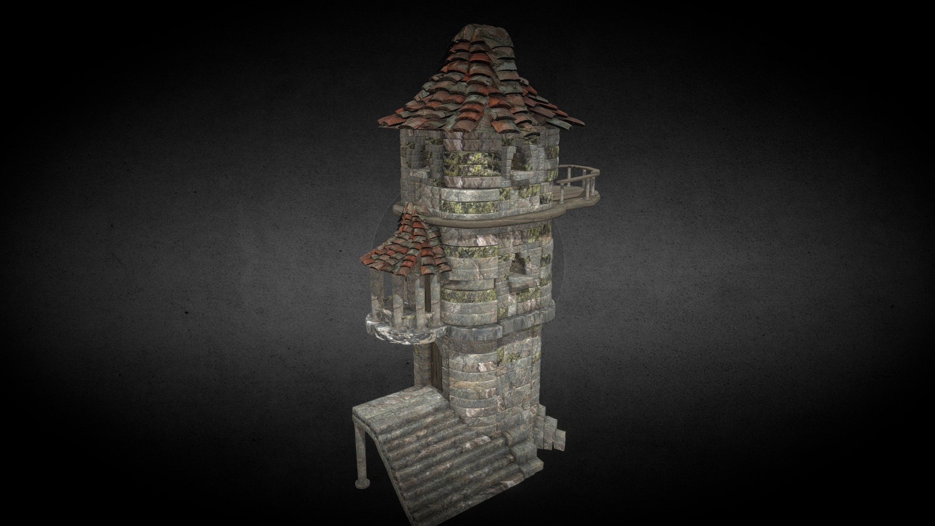 this tower was build in maya and used textures off of CG bookcase.com as well as substance painter this model was intended to be used in unreal engine 5 but i made a lower poly model for it to be uploaded to sketchfab

(please note this was made for a college project)