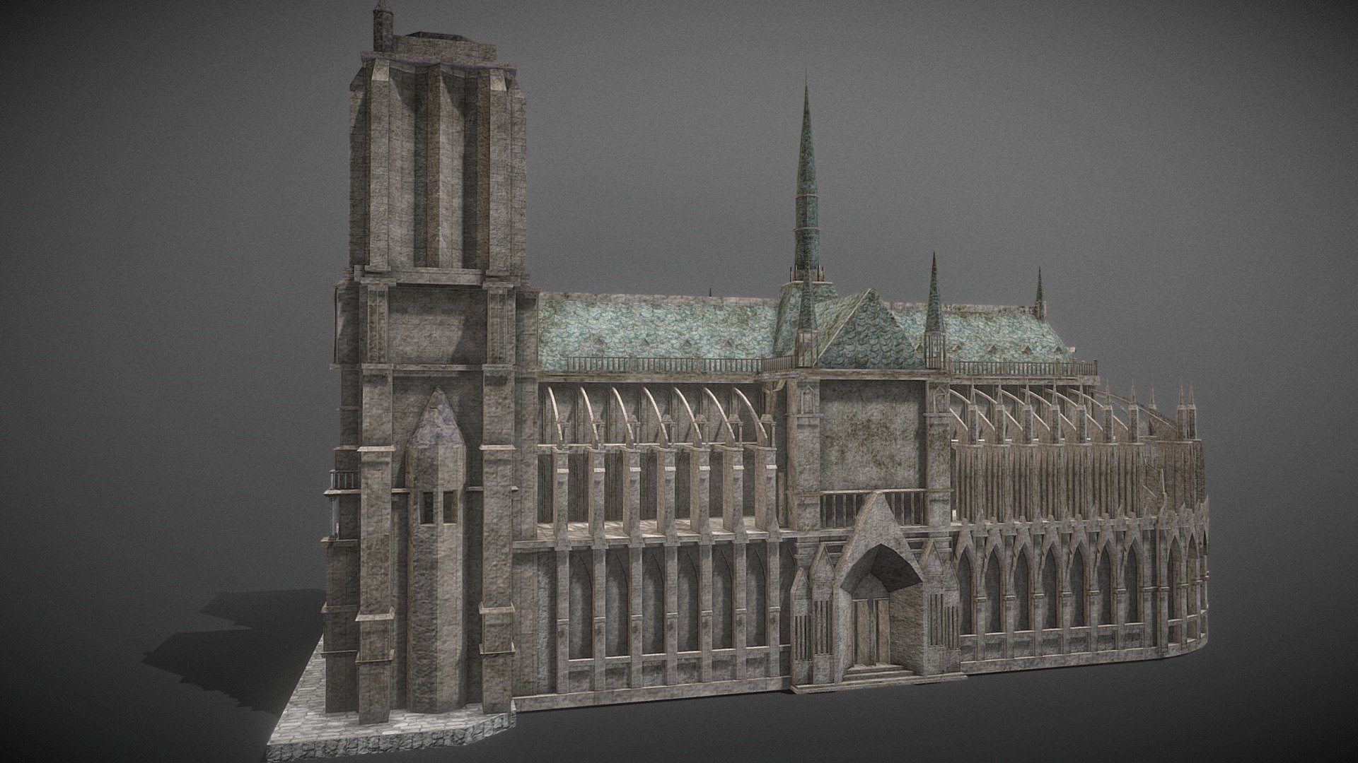 This is a beautiful Notre-Dame de Paris model. Notre-Dame de Paris (French: [nɔtʁ(ə) dam də paʁi] (listen); meaning Our Lady of Paris), referred to simply as Notre-Dame, is a medieval Catholic cathedral on the Île de la Cité (an island in the Seine River), in the 4th arrondissement of Paris.

4 materials with 2048 * 2048 textures.

Triangles: 58300 Vertices: 37500

(Viewer Setting above are just a preview and may vary drastically depending on your lighting and shading setup on the final application)

If you have any questions, please feel free to contact me.
 
E-mail: zhangshangbin1314159@gmail.com
