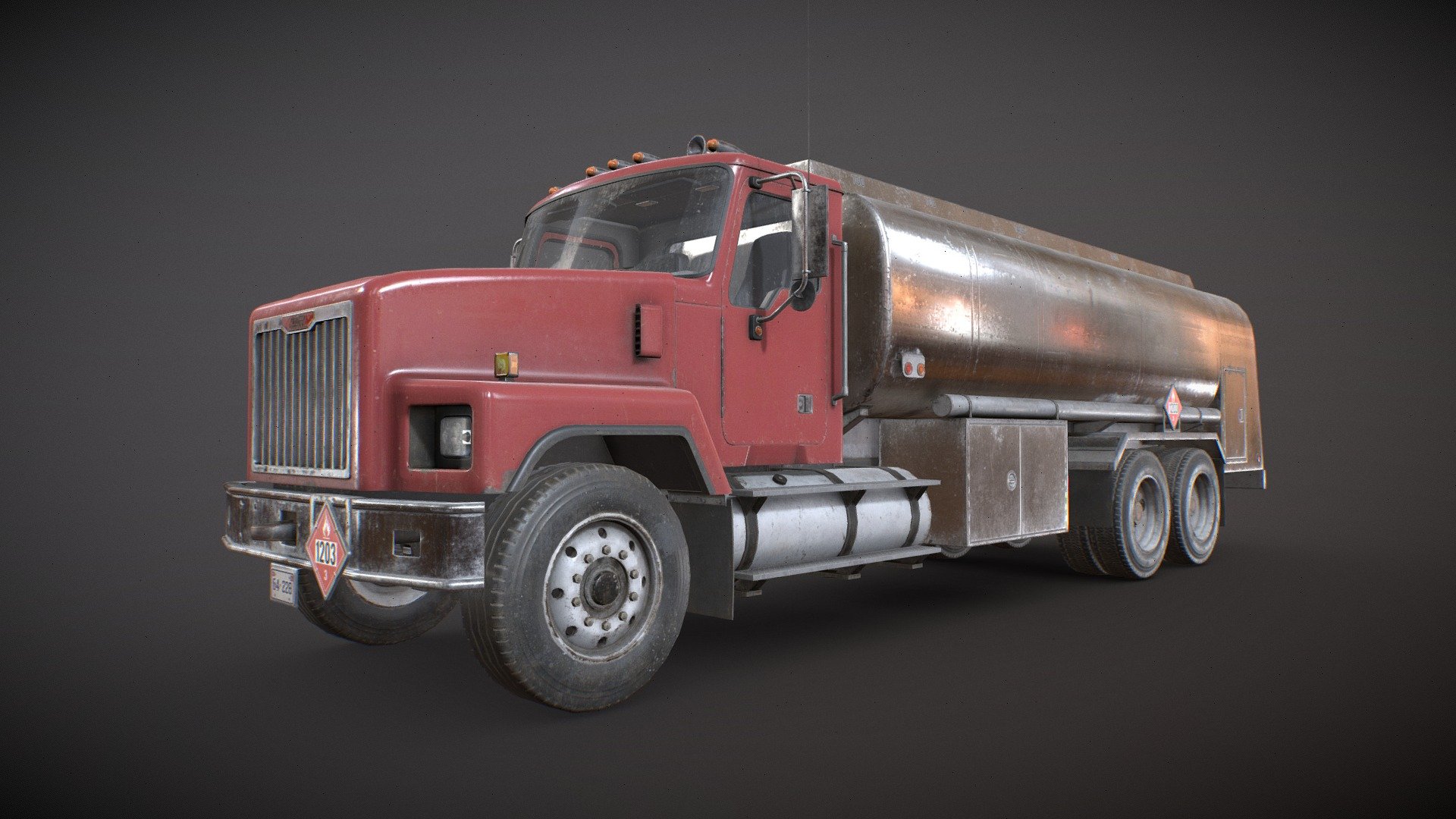 Low Poly generic Classic Fuel Truck 3D model available on Fab: https://www.fab.com/listings/ccca1e0b-a3e3-483c-b801-2f35e497269a




The unit of measurement used for the model is centimeters

Doors, wheels and steering wheel are separated and can be easily rigged/animated (model not animated).

Interior is a separate object to detach if needed.

PBR textures made in Substance Painter

All branding and labels are custom made.

Model also compatible with other &ldquo;Classic Truck