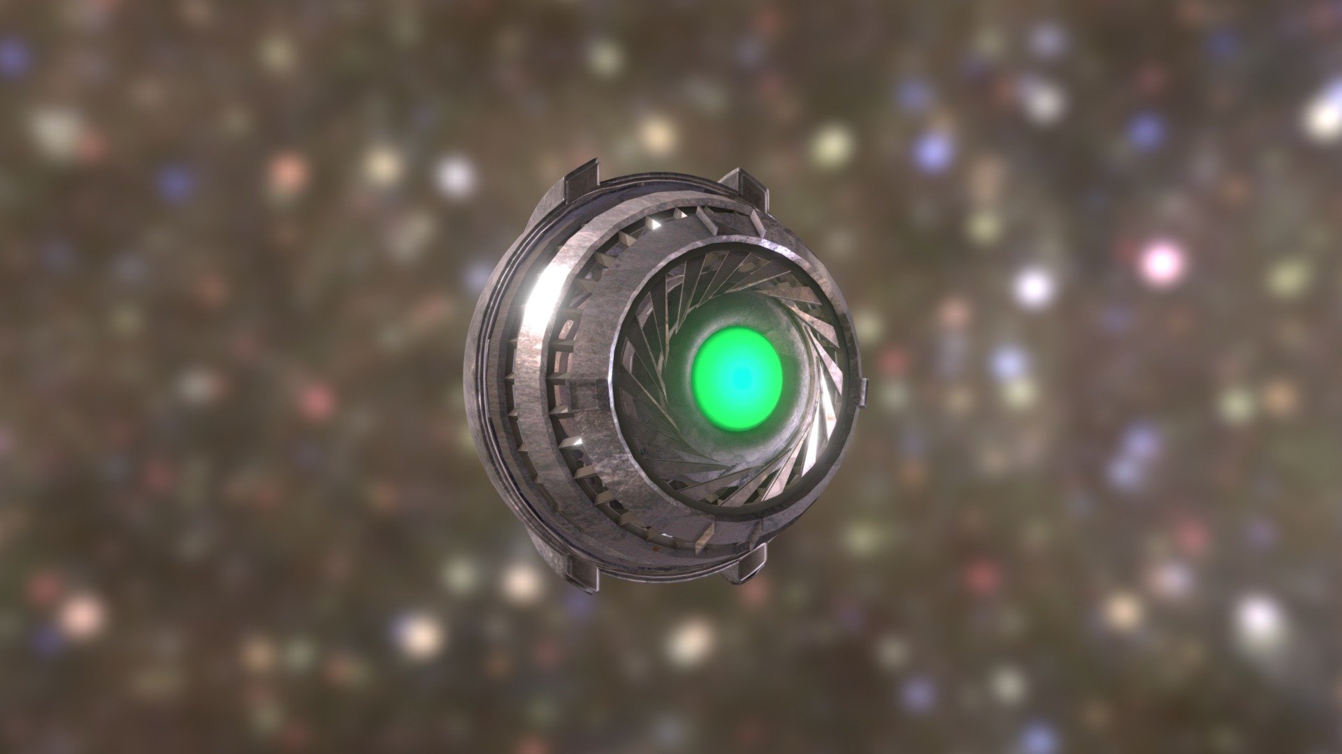 A robotic eye originally made for a Samsung Gear s3 watchface I made using Blender.
Originally created for a Samsung Gear watchface.