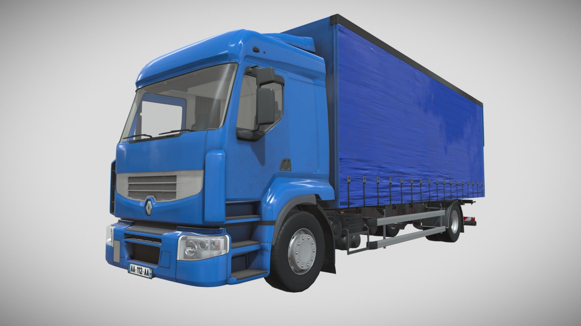 Renault Premium DXI 440  - Made on Cinema 4D Substance Painter and Photoshop. -> 4K Texture 
( Completely made by myself ) 
This model is not free of rights 
You must inform me of your usage. 
By Max - Contact Discord : max7215