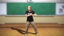 Scene - Blonde Girl Dancing scene, style, studio, people, pose, fashion, clothes, dance, a, realistic, silly, blonde, high-quality, idle, highquality, hyperrealistic, girl, photogrammetry, art, model, scan, 3dscan, female, animation, 3dmodel, human, anime, clothing, noai, viarsys