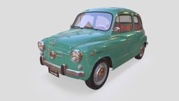 Seat 600  $90 automobile, coche, seat, antique, classic, carro, deleon3d, vehicle, car, seat600, ombligo, pelotilla, seiscientos, seilla, seita, seat_600