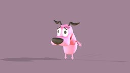 Courage, the cowardly dog toon, cute, chibi, dog, pet, nostalgia, courage, childhood, clasic, cartoon