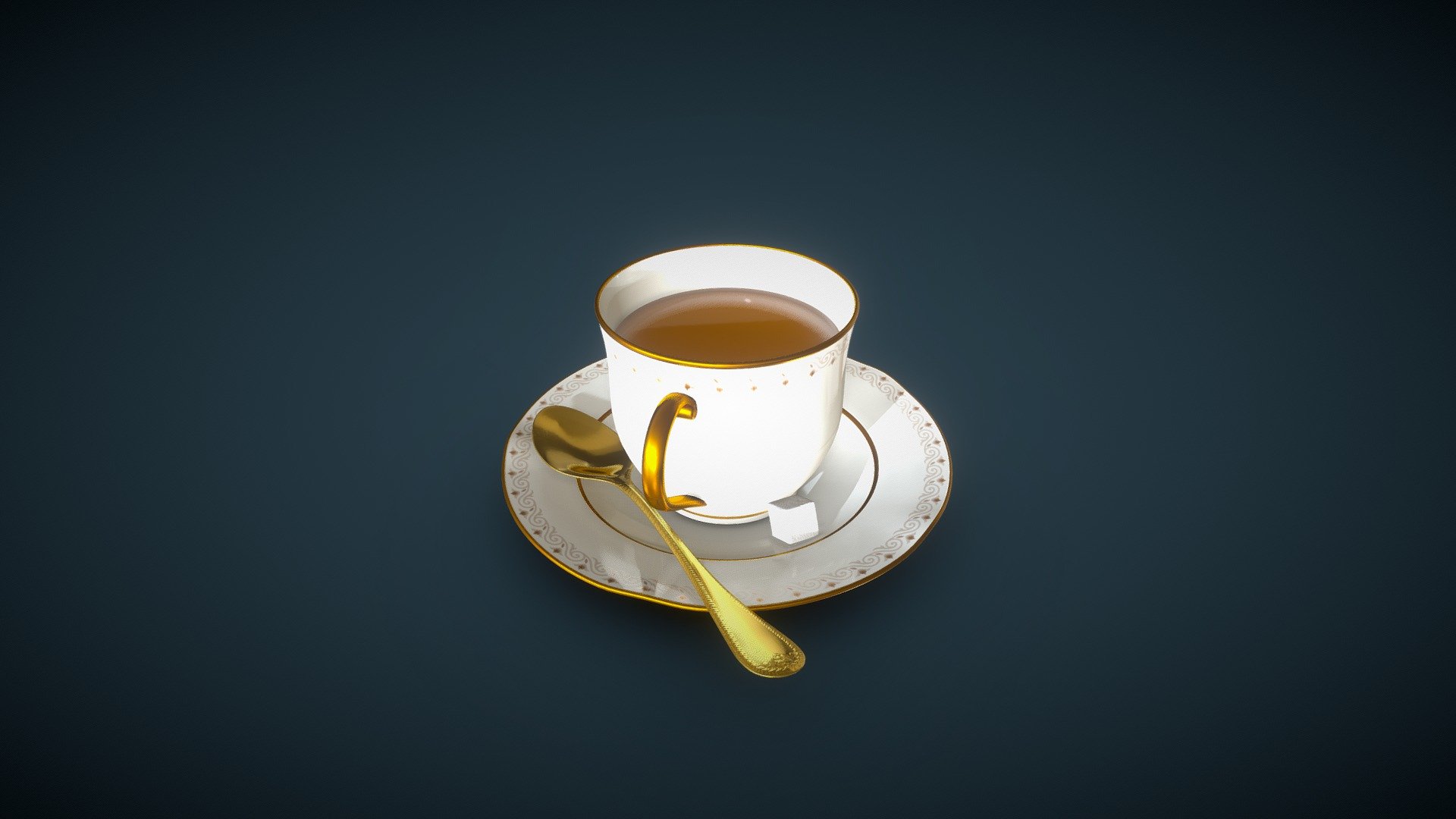 Total: 34,025 Polys, 33,835 Verts Texel Density of 100px/cm @4069x4096, 50px/cm @2048x2048 3 Material Sets (Cup of Tea, Spoon, Sugar Cube)

Cup of Tea : 17,760 poly, 17,599 verts Spoon : 9,320 poly, 9,276 verts Sugar Cube : 6,944 poly, 6,956 verts

Files Include: FBX, OBJ, Blend, 3DS, DAE, STL, and PNG, TIFF, and BMP texture formats including OpenGL and DirectX Normal Maps

Modeled With Blender 2.79 Textured and Rendered With Substance 2018.3.2

Please contact me if you have any questions or business inquiries: bsw2142@gmail.com

You Can Also Get A Quote From Me Via Questioneer! Google Forms