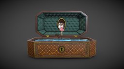 Music Box music, prop, box, ballerina, musicbox, asset, environment