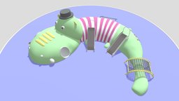 Crocodile Microtopography Children Playground playgrounds, landscapes, childrenplay, microtopography, kids-activity, kidslandscape, animalplayground, playsystem, playgroundchildrenpark