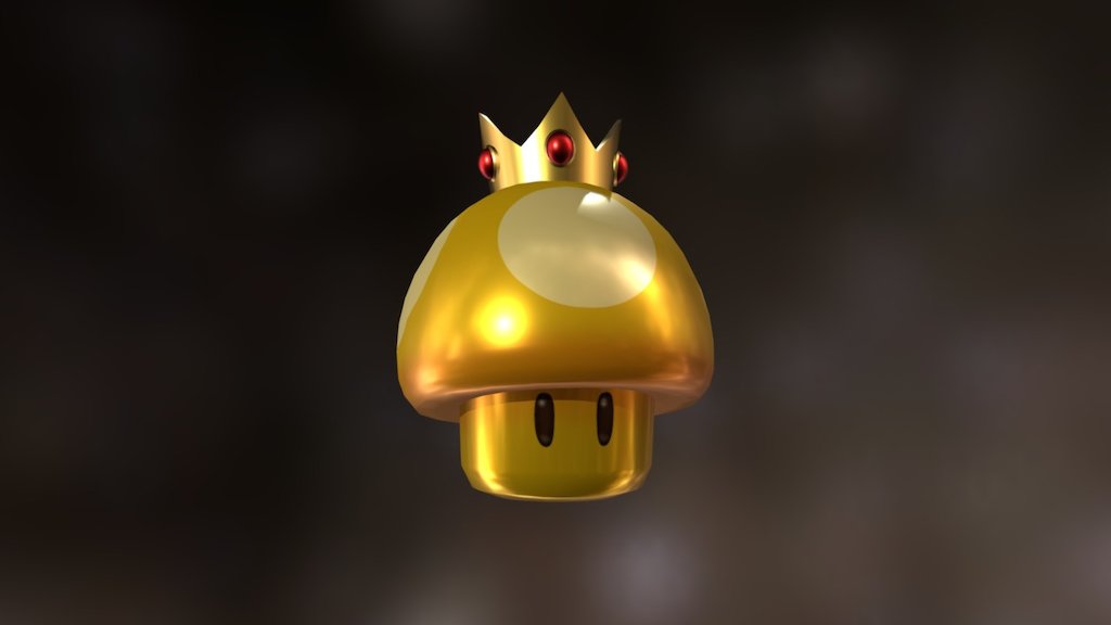 The glorious Golden Mushroom from the Mario Kart games! This mushroom was always one of my favourites because of the button-mashing speed boosts it grants the player!