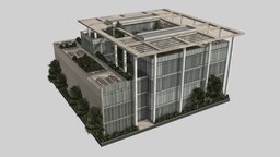 Metropolitan Library (cities:skylines Assets) library, citiesskylines, architecture, gameasset, building, jp-regularcollection, jorgepuerta, noai