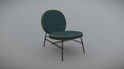 Stylized Modern Metallic Legged Armchair - A016 office, modern, sofa, leather, armchair, chairs, minimalist, upholstery, contemporary, stylized, minimalsit