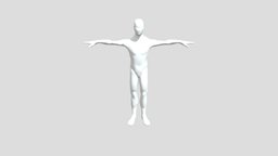 Base Mesh T Pose FBX rig, fbx, maxon, tpose, marvelousdesigner, metaverse, manequin, metashape, blender, model, man, animation, human, c4d, rigged