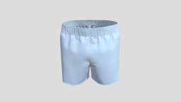 Woven Boxer Shorts short, fashion, shorts, clothes, pants, boxer, trunk, casual, mens, underwear, garment, apparel, marvelousdesigner, menswear, attire, clothing, clo, zprj