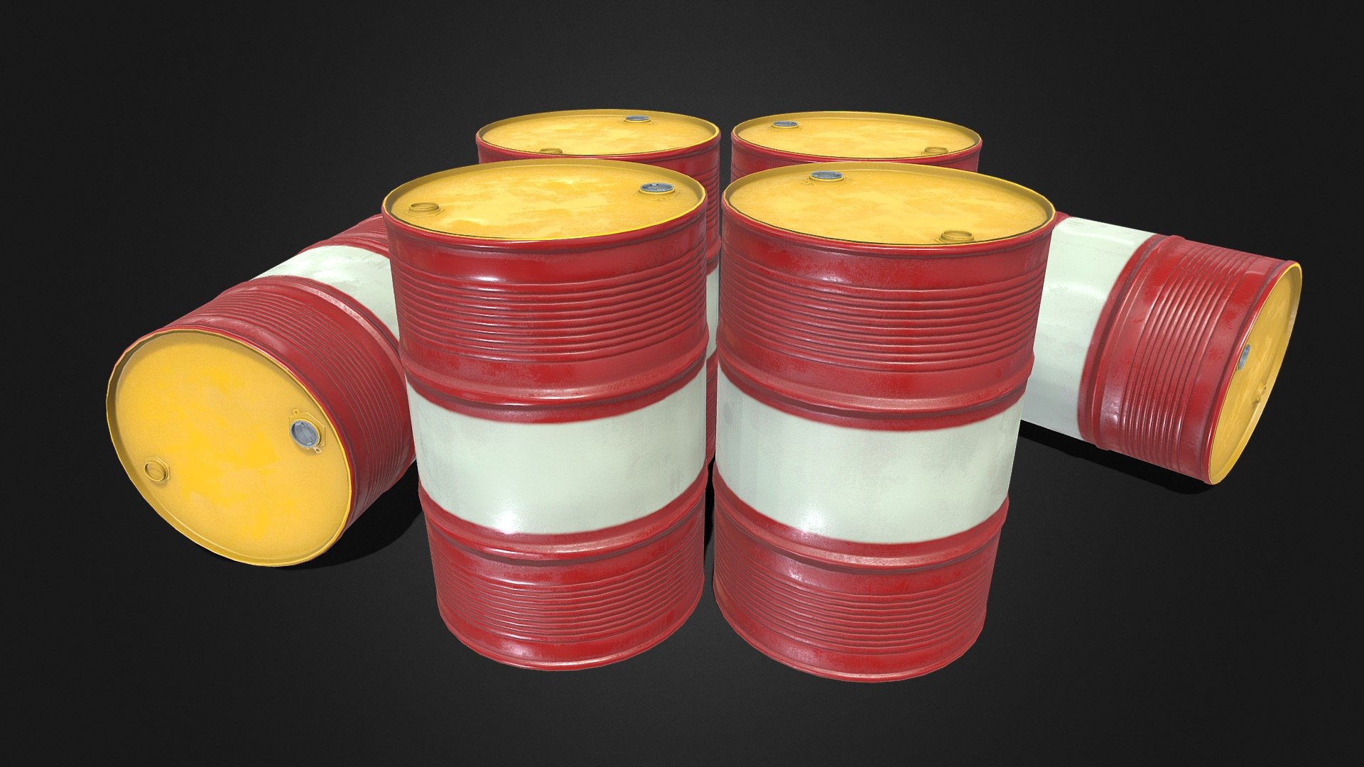Metal Oil Drum 
4K Textures , Game Ready