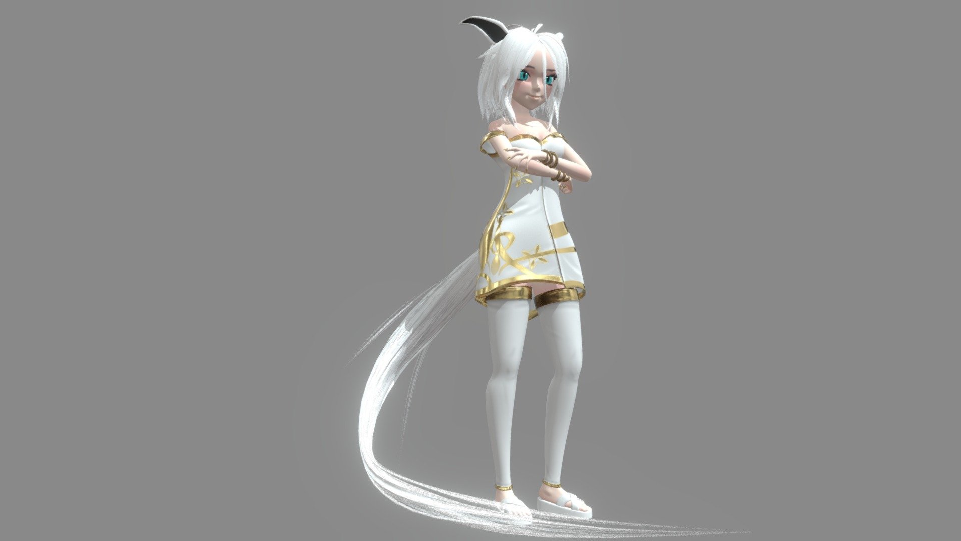 Fox Girl Cartoon

-----------Blender 2.93-----------------




has bones, body, tail and ears

Mixamo skeleton

It has simulation of cloth for the hair by default it is not active

does not include animation

hdr lighting

Blendshape eye blink

-------------Fbx ---------------




Lowpoly Polys :15.110 Verts: 15.396

Mixamo skeleton

does not include animation

-----------4K Textures------------




6 Materials with

diffuse , roughness, metallic, normal

Video : https://www.youtube.com/watch?v=_-E2ymepmH0




FACEBOOK : https://www.facebook.com/ryancomyc/

ARTSTATION : https://www.artstation.com/ryanmichel

YOUTOBE : https://www.youtube.com/channel/UCaSAaxcCxX8Gbj8IvKPOYtg

Any questions or comments about the model, you can write to me. I will be happy to assist you :)