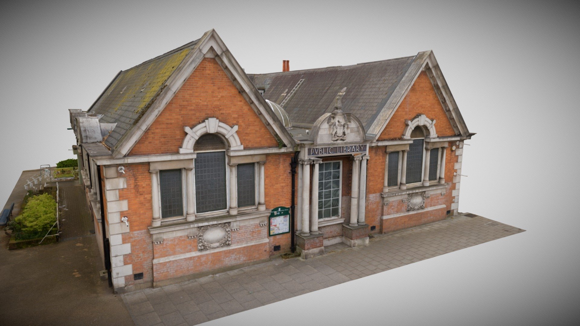 High Quality Photogrammetry Model of Sydenham Library.

To ensure colour accuracy the Raw Photography was profiled with X-Rite ColorChecker and a unique profile created for sRGB Colour Gamut in Lightroom. Scale bar has been used to ensure scale accuracy. Note there are 2 diffuse maps with this package. The first diffuse map texture is the original photography, the second map is called diffuse_3 and are delit for re-lighting so you have both options available to you. Sometimes delighting can cause artifacts.

Render of the 1 million poly mesh in Blender (scene not included)




https://youtu.be/-TsUdovuQXE

Package includes 4 LODs with 




1 million Polygon FBX model with 8k x10 UDIM Diffuse, Diffuse_3 Texture Maps and Normal Maps 

500k Polygon FBX model with 8k x5 UDIM Diffuse, Diffuse_3 Texture Maps and Normal Maps

200k Polygon FBX model with 8k x4 UDIM Diffuse, Diffuse_3 Texture Maps and Normal Maps 

50k Polygon FBX model with 8k x2 UDIM Diffuse, Diffuse_3 Texture Maps and Normal Maps
