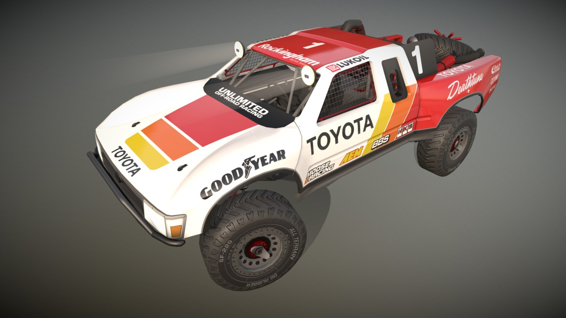 Low poly model. HQ interior. Optimized textures. Baked AO. Body - 1mat. 2048 texture. Wheels - 1mat. 512 texture