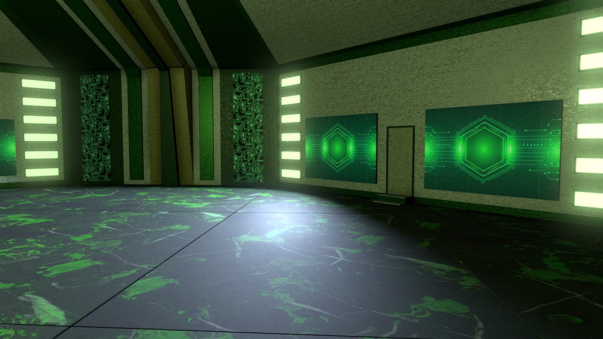 Sci Fi Room - Science Fiction Empty Room
