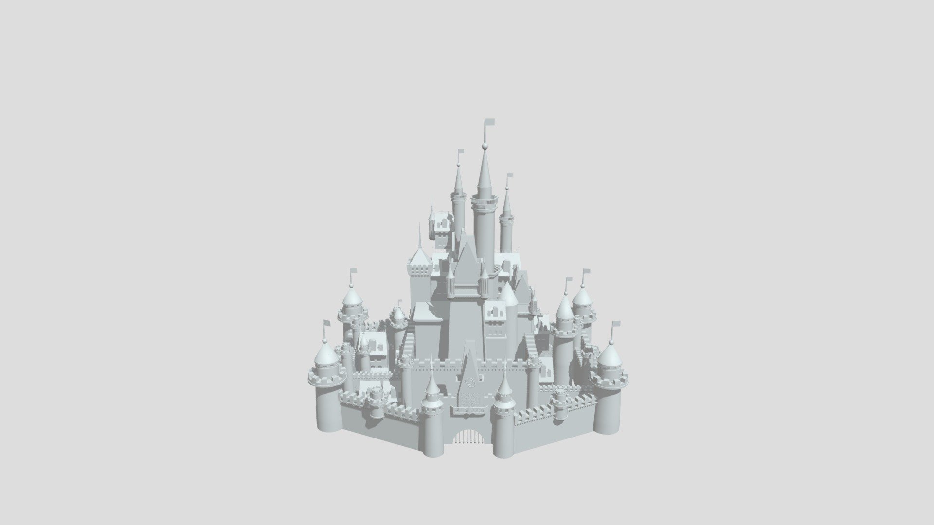 Disney Cinderella Castle
Build in Autodesk Maya 2018
Exported as FBX