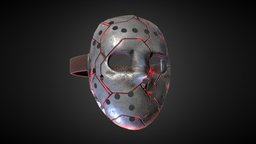 Hockey Mask Cyberpunk (Metahuman Ready) future, unreal, jason, accessories, development, ready, accessory, fbx, daz, voorhees, realistic, engine, mask, gta5, vrchat, metahuman, unity3d, game, blender, pbr, scifi, skull, sport, clothing, horror, fivem, tiko, noai, tikodev