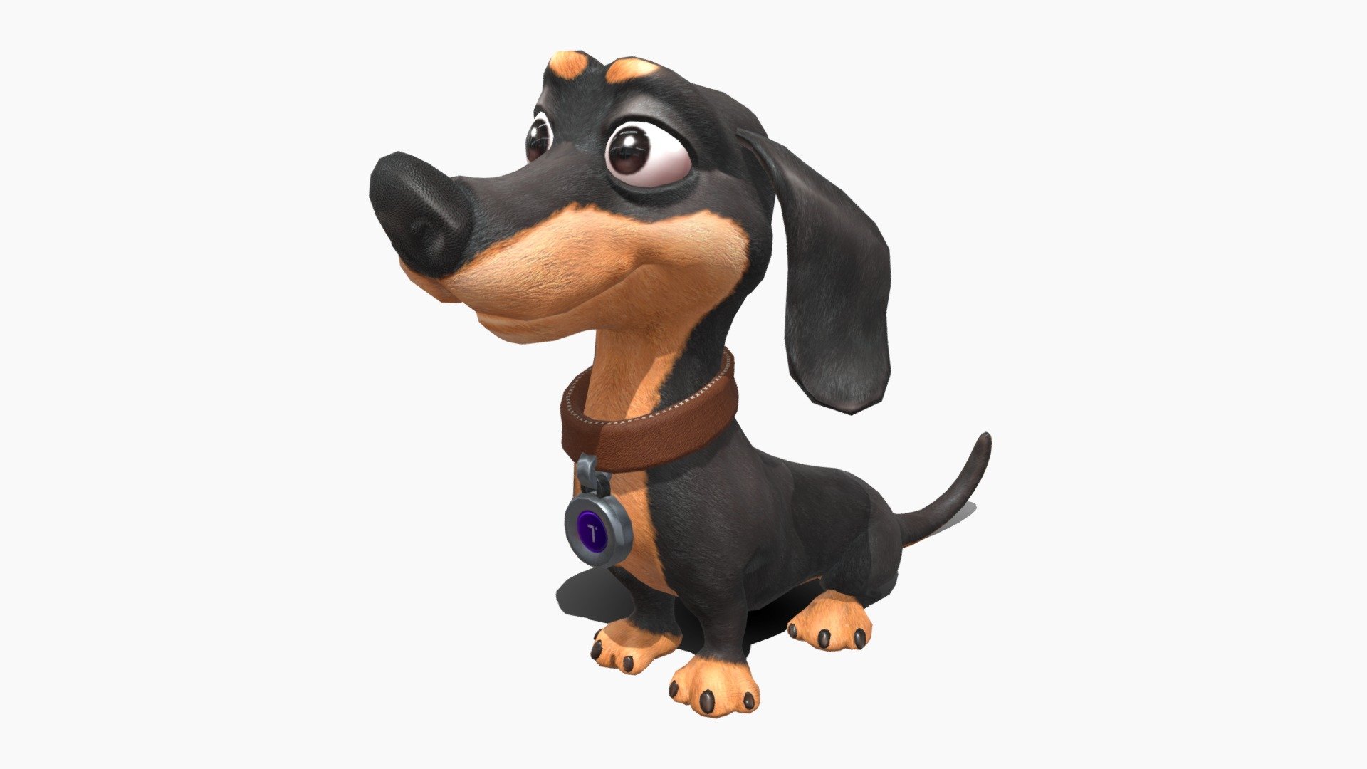 this is maya dachshund cartoon , animated ready to play