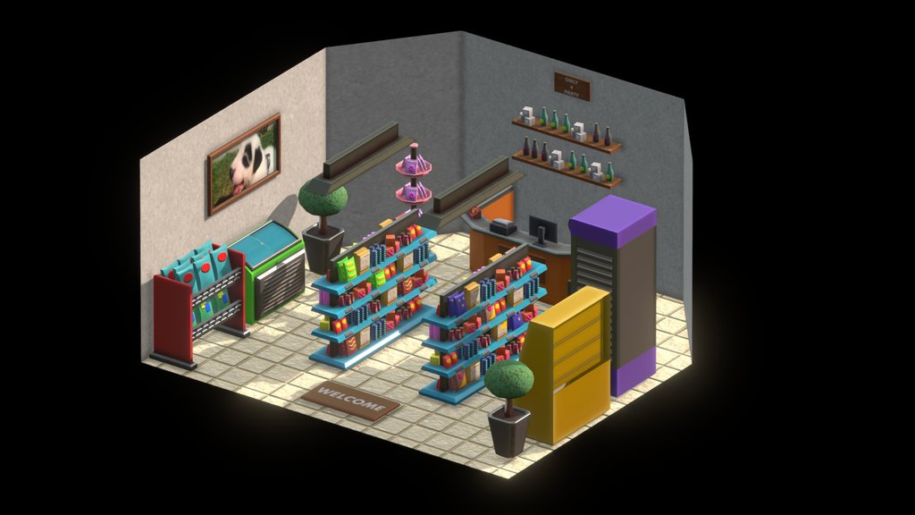 Cornershop - Stylized store, enviroment, stylized, shop