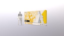 Figma Figure [001] Set RigModel 3dart, nendoroid_style, commission, rigged_model, pixel-art