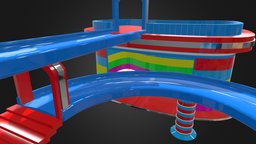 Kidspark Car Garage cat, kids, toy, parking, building