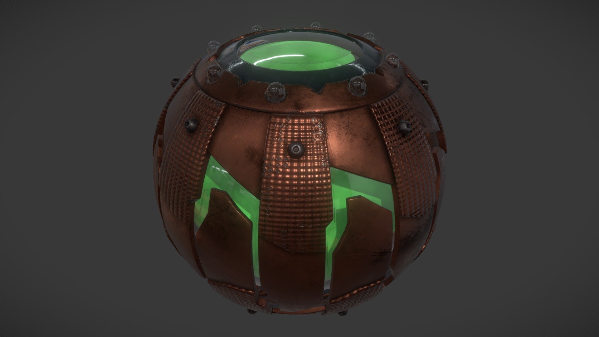 A 3D Model of The Green Goblin's Pumpkin Bombs - This is a replica from &ldquo;Spiderman 2 (2004) and Spiderman: No Way Home (2021)