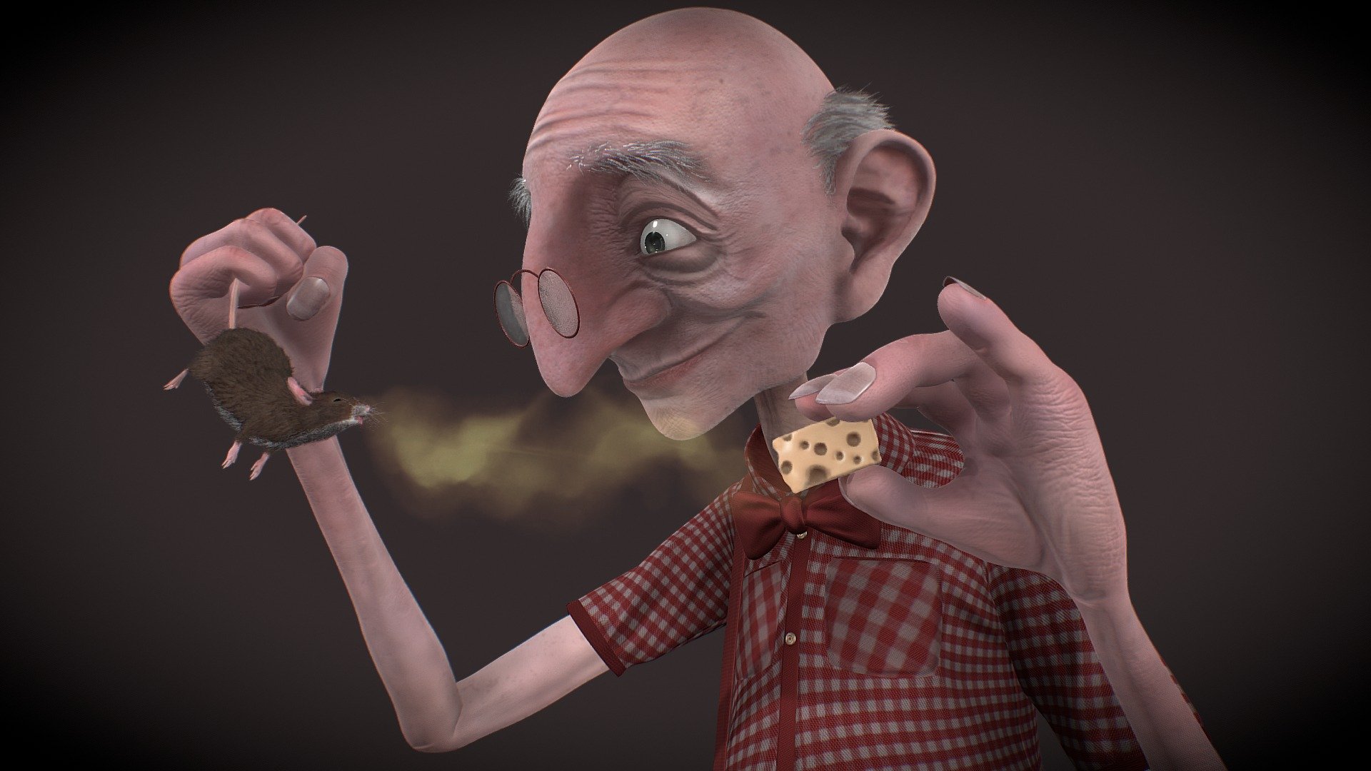 &ldquo;Old man with Mouse trap
